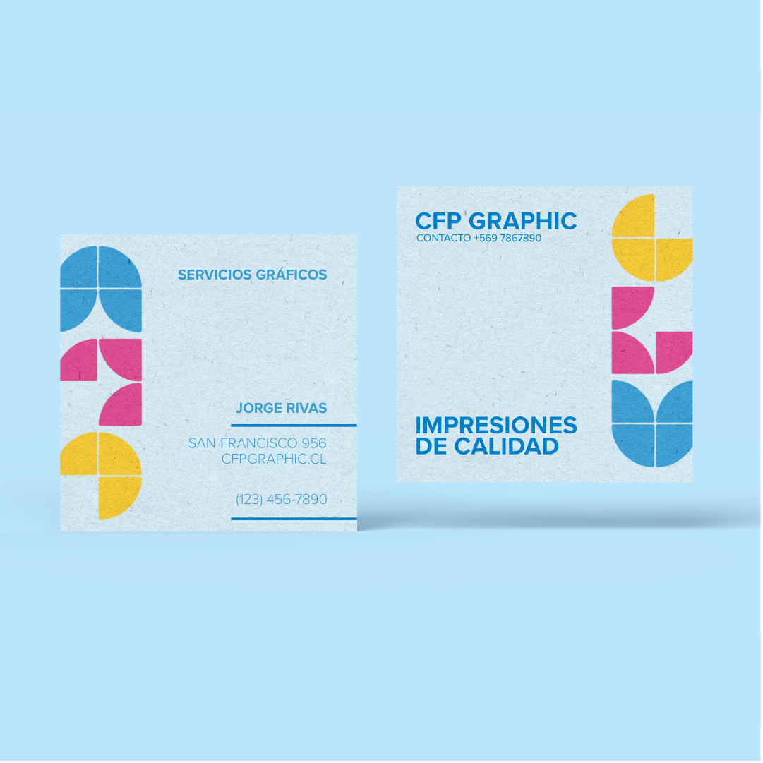 Tarjeta de Presentación Cuadrada Clásica