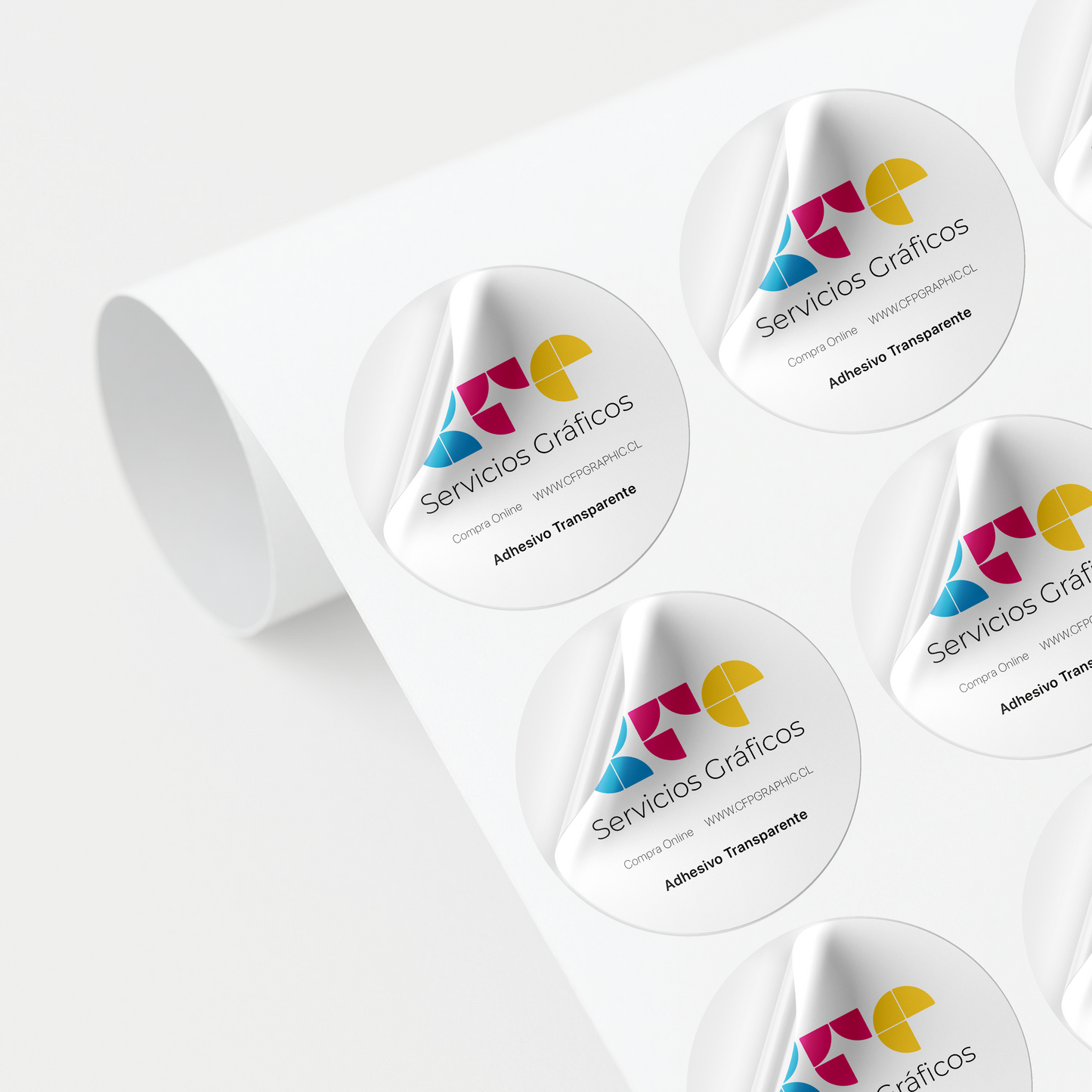 Stickers Circular Transparente