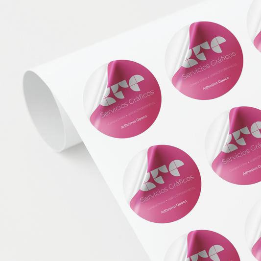 Stickers Circular Opaco